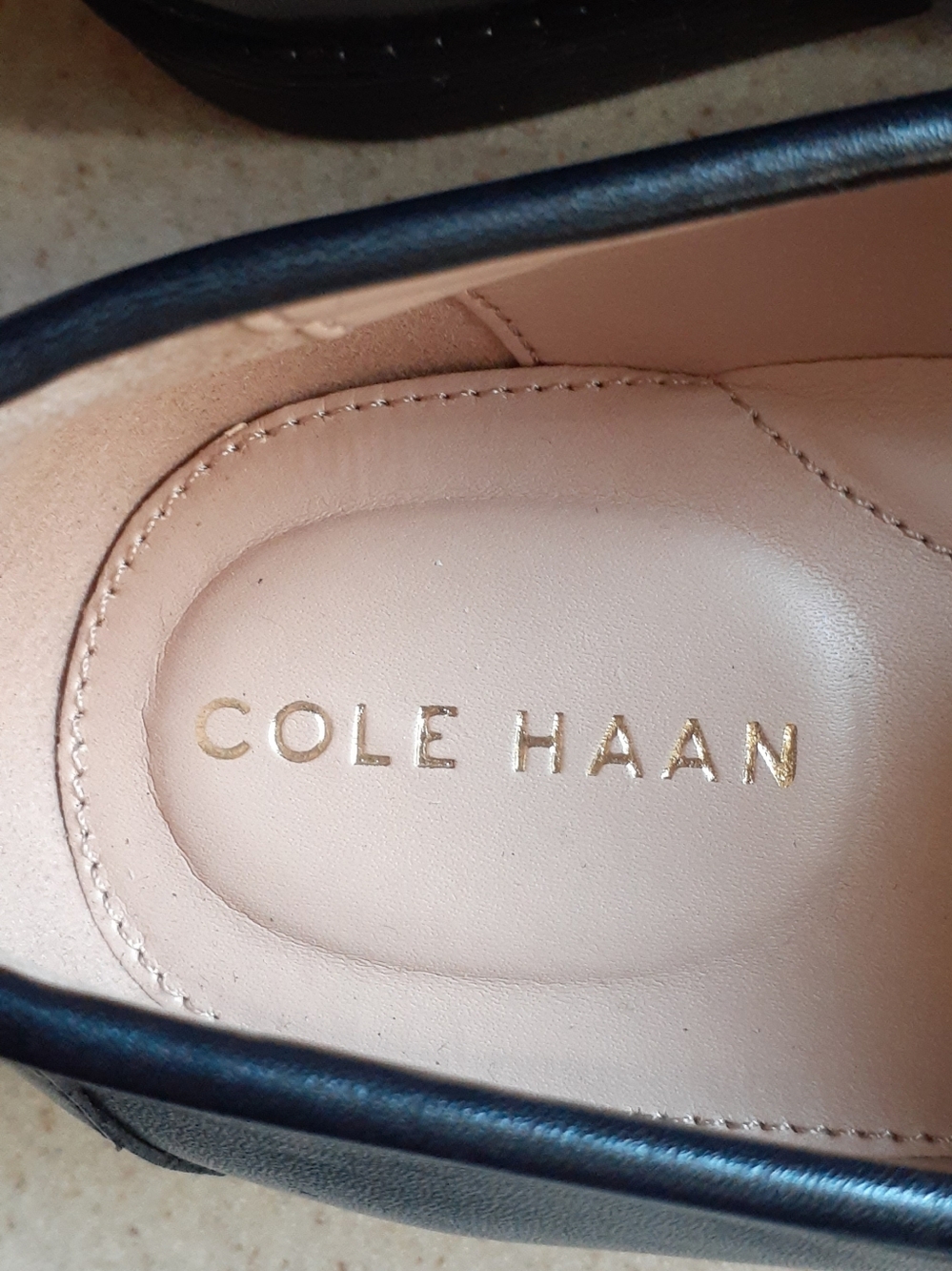 Cole Haan Black Studded Leather Loafers. Size 7.5. Excellent Condition - Picture 5 of 6